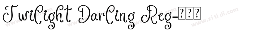 Twilight Darling Reg字体转换